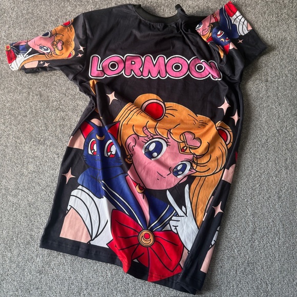 Sailor Moon AOP Anime Graphic Jersey Style Dri-Fit  Shirt no Tag, Measures L/XL - Picture 7 of 7